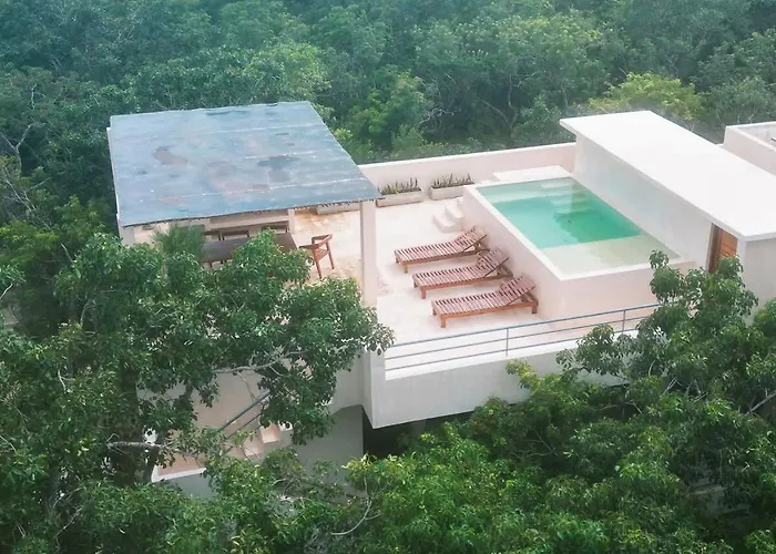 Private 6br Jungle Compound With Rooftop Pool Tulum
